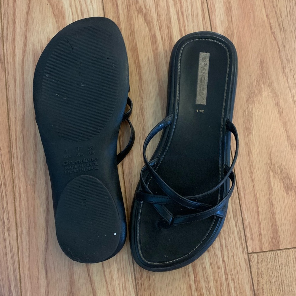 Women's Black Strappy Sandals